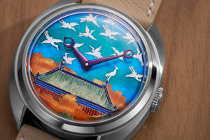Century Cloisonné "Auspicious Cranes"