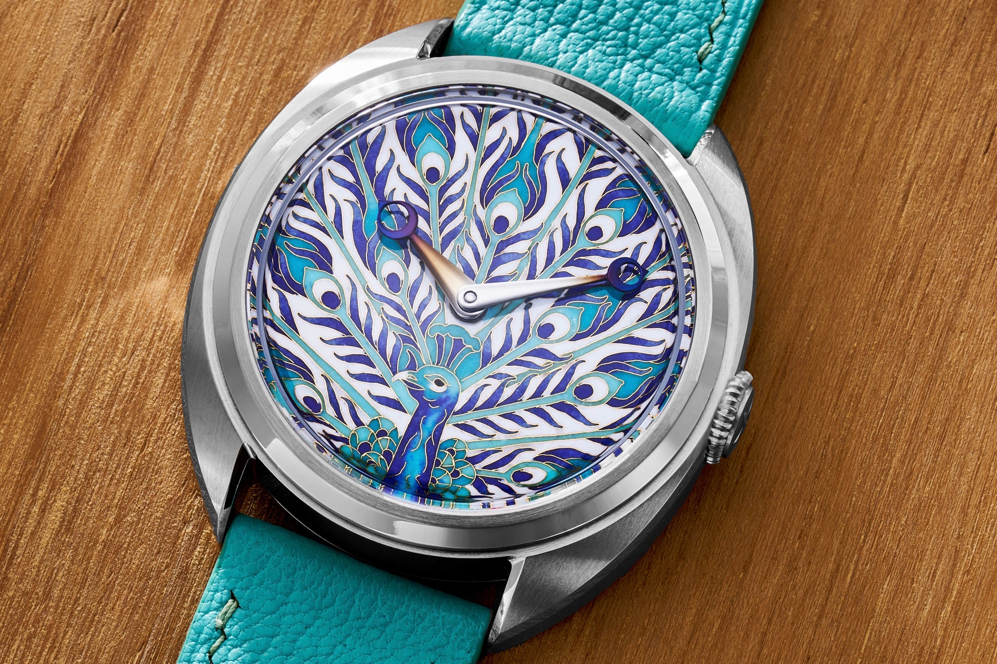 Century Cloisonné "Jade Peacock"