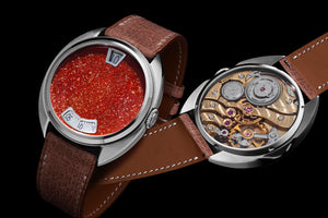 Century Paillonné Jumping Hours "Golden Snow Ruby"